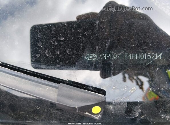 5NPD84LF4HH015214 2017 HYUNDAI ELANTRA Silver Engine compartment view