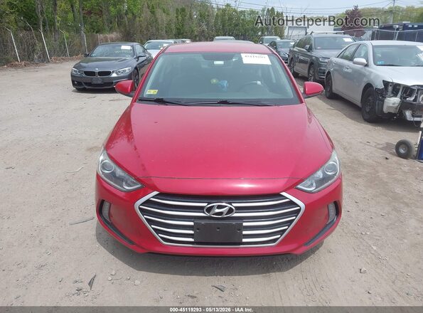 5NPD84LF4HH036810 2017 HYUNDAI ELANTRA Red Vista del cuadro de instrumentos