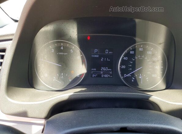 5NPD84LF4HH098451 2017 HYUNDAI ELANTRA Red Вид щитка приладів