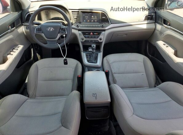 5NPD84LF4HH098451 2017 HYUNDAI ELANTRA Red Вид панелі приладів