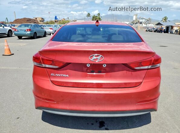 5NPD84LF4HH098451 2017 HYUNDAI ELANTRA Red Вид ззаду