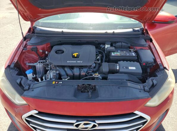 5NPD84LF4HH098451 2017 HYUNDAI ELANTRA Red Вид задньої частини салону