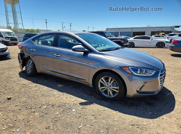 5NPD84LF4JH275134 2018 HYUNDAI ELANTRA Gray 