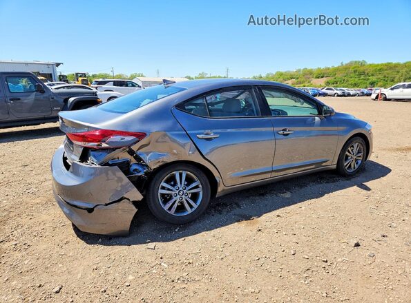 5NPD84LF4JH275134 2018 HYUNDAI ELANTRA Gray 