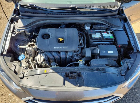 5NPD84LF4JH275134 2018 HYUNDAI ELANTRA Gray 