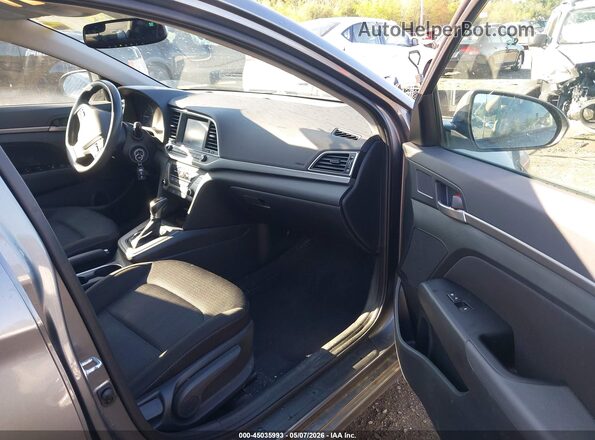 5NPD84LF4JH285792 2018 HYUNDAI ELANTRA Gray Widok wnętrza z przodu
