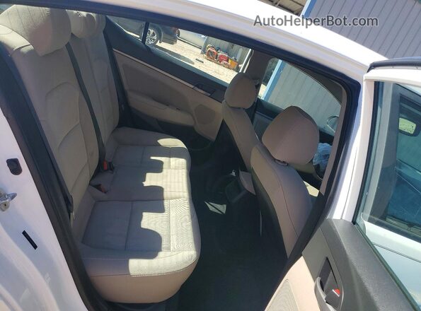5NPD84LF4JH324199 2018 HYUNDAI ELANTRA White Հետևի նստատեղերի տեսք