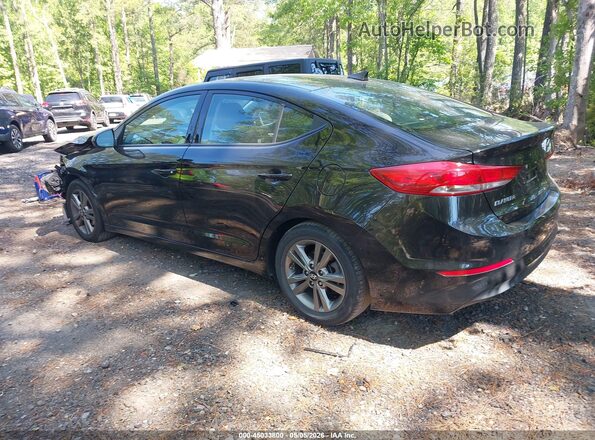 5NPD84LF4JH324364 2018 HYUNDAI ELANTRA Black უკანა მარცხენა