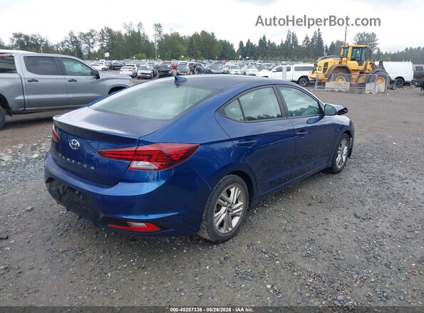 5NPD84LF4KH447910 2019 HYUNDAI ELANTRA Blue უკანა მარჯვენა