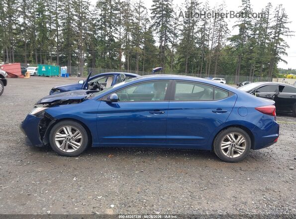 5NPD84LF4KH447910 2019 HYUNDAI ELANTRA Blue 