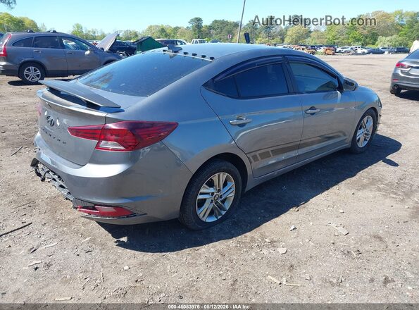 5NPD84LF4KH480647 2019 HYUNDAI ELANTRA Gray 