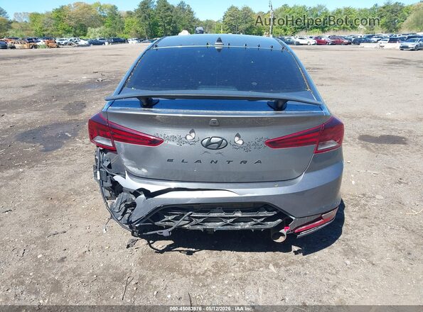 5NPD84LF4KH480647 2019 HYUNDAI ELANTRA Gray 