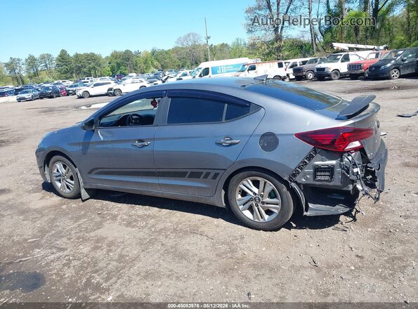 5NPD84LF4KH480647 2019 HYUNDAI ELANTRA Gray 