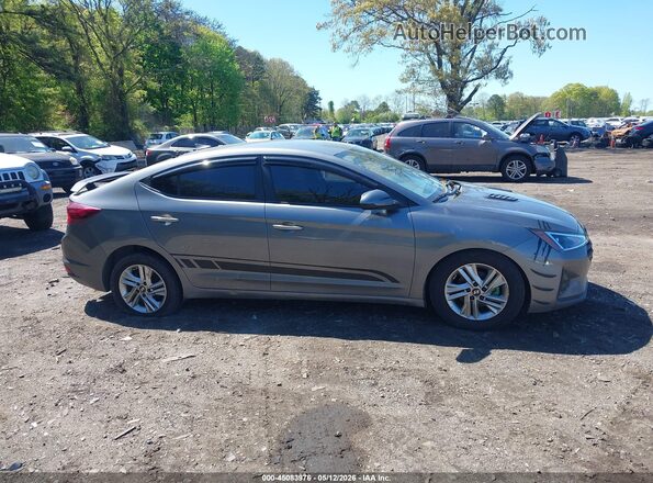 5NPD84LF4KH480647 2019 HYUNDAI ELANTRA Gray 