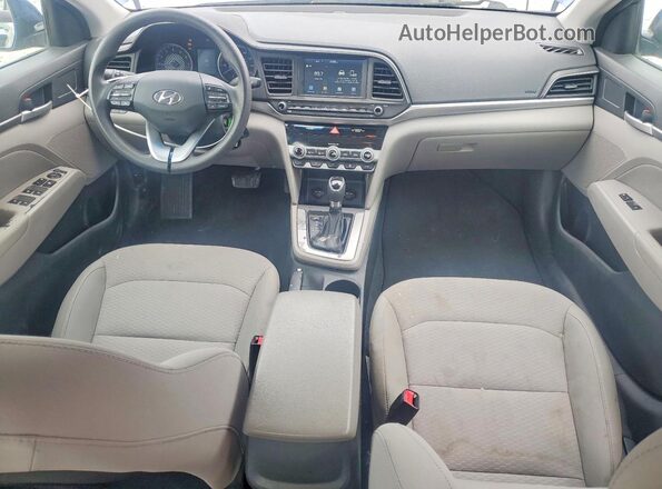 5NPD84LF4LH542498 2020 HYUNDAI ELANTRA Blue Առջևի վահանակի տեսք