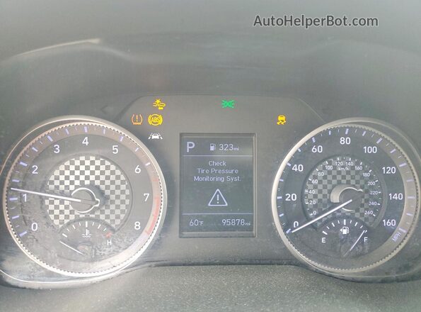 5NPD84LF4LH542498 2020 HYUNDAI ELANTRA Blue Սարքավորումների վահանակի տեսք