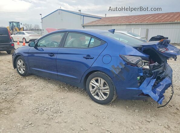 5NPD84LF4LH542498 2020 HYUNDAI ELANTRA Blue Հետևի ձախ