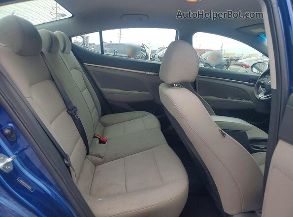 5NPD84LF4LH542498 2020 HYUNDAI ELANTRA Blue Հետևի նստատեղերի տեսք