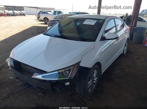 5NPD84LF4LH608712 2020 HYUNDAI ELANTRA White Առջևի ձախ երեք քառորդ տեսարան