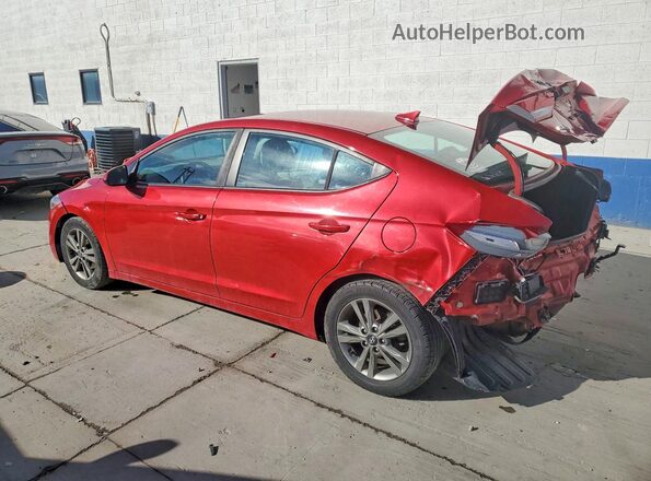 5NPD84LF5JH307203 2018 HYUNDAI ELANTRA Красный Задняя левая четверть