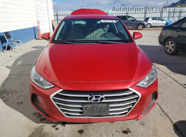 5NPD84LF5JH307203 2018 HYUNDAI ELANTRA Красный Вид спереди