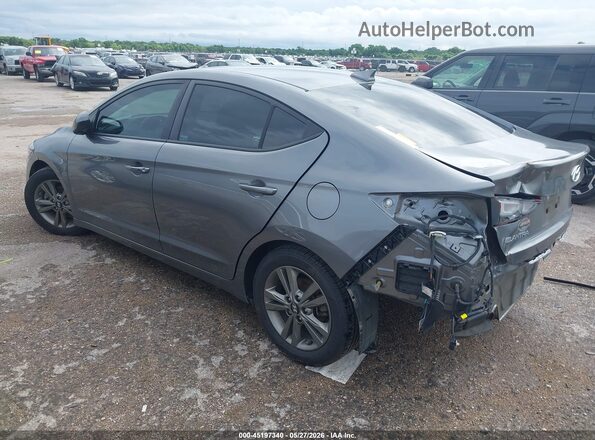 5NPD84LF5JH307606 2018 HYUNDAI ELANTRA Gray Задня ліва чверть