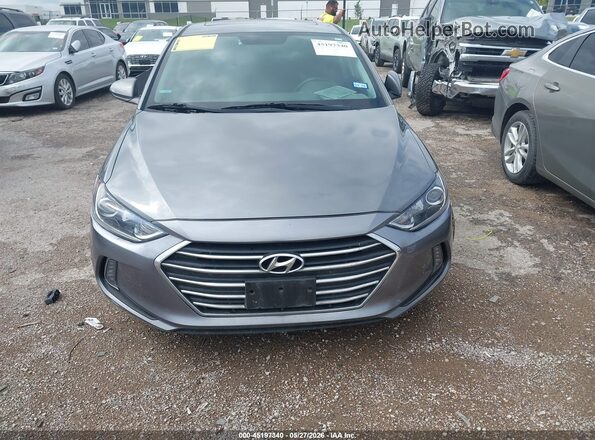 5NPD84LF5JH307606 2018 HYUNDAI ELANTRA Gray Вид задньої частини салону