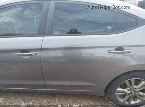5NPD84LF5JH307606 2018 HYUNDAI ELANTRA Gray 