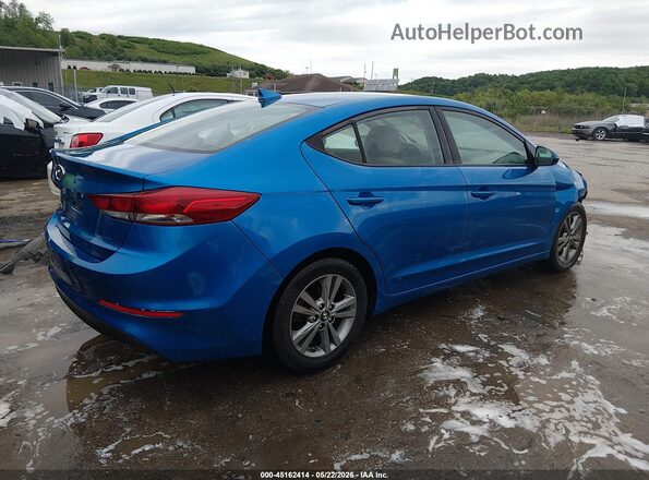 5NPD84LF5JH365070 2018 HYUNDAI ELANTRA Blue Задня права чверть