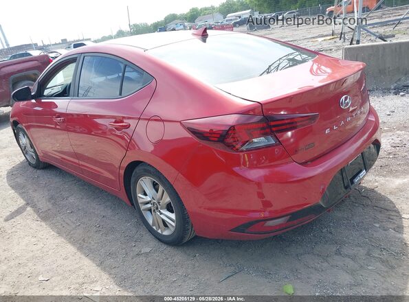 5NPD84LF5KH415449 2019 HYUNDAI ELANTRA Red Trasero izquierdo
