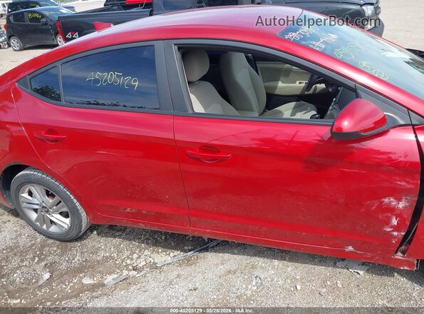 5NPD84LF5KH415449 2019 HYUNDAI ELANTRA Red Vista interior trasera