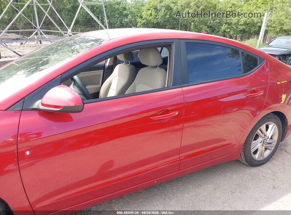 5NPD84LF5KH415449 2019 HYUNDAI ELANTRA Red Vista interior de 360 grados