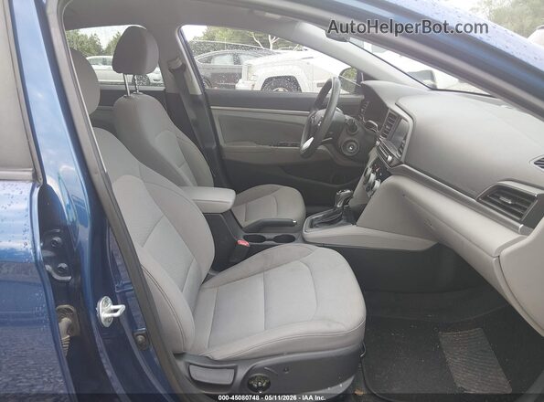 5NPD84LF5KH417427 2019 HYUNDAI ELANTRA Blue Front interior view