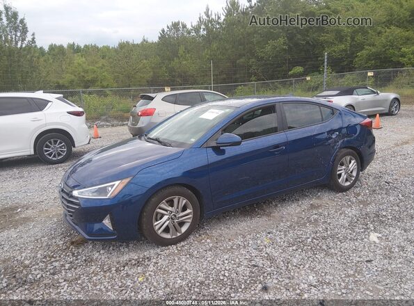 5NPD84LF5KH417427 2019 HYUNDAI ELANTRA Blue Front left