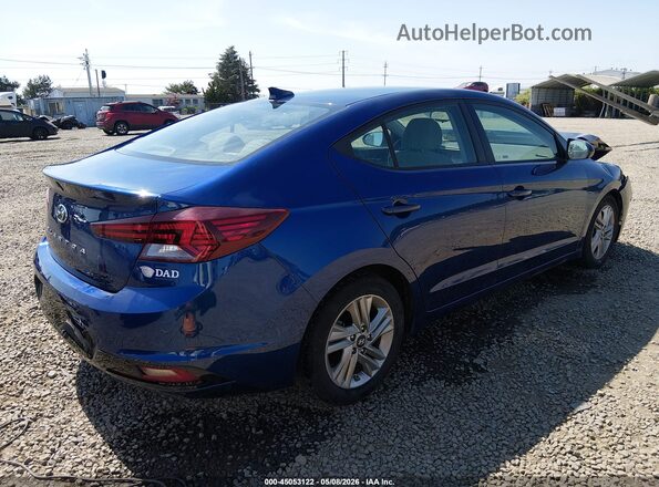 5NPD84LF5KH418013 2019 HYUNDAI ELANTRA Blue Rear right