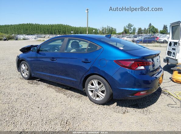 5NPD84LF5KH418013 2019 HYUNDAI ELANTRA Blue Rear left
