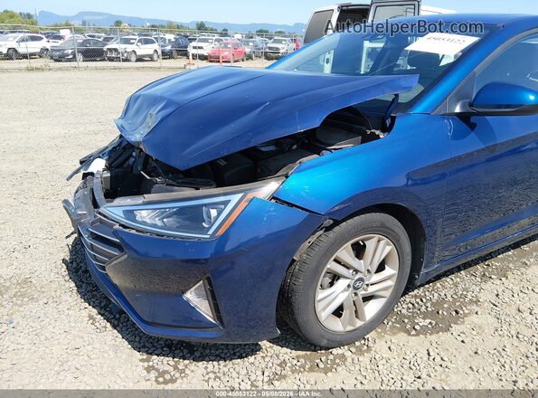 5NPD84LF5KH418013 2019 HYUNDAI ELANTRA Blue 