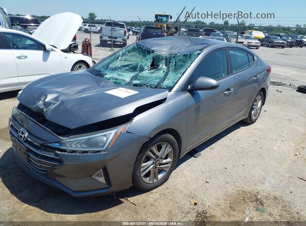 5NPD84LF5KH422319 2019 HYUNDAI ELANTRA Gray 