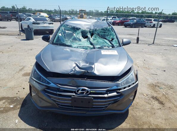 5NPD84LF5KH422319 2019 HYUNDAI ELANTRA Gray 