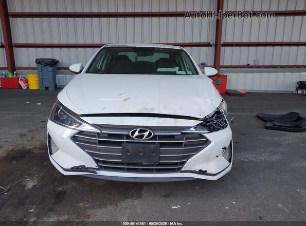 5NPD84LF5KH427469 2019 HYUNDAI ELANTRA White Սարքավորումների վահանակի տեսք