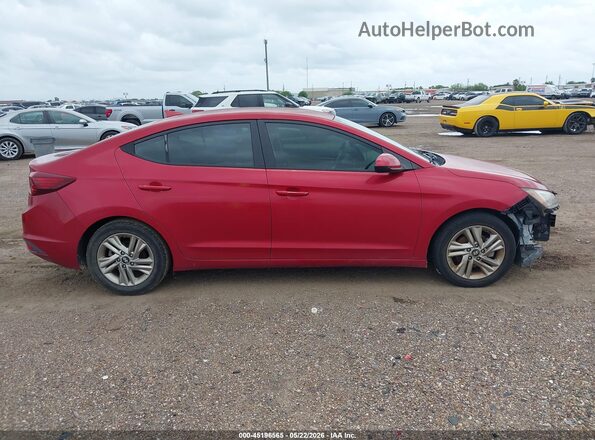 5NPD84LF5KH429125 2019 HYUNDAI ELANTRA Red Սալոնի հետևի տեսք