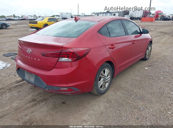5NPD84LF5KH429125 2019 HYUNDAI ELANTRA Red Հետևի աջ