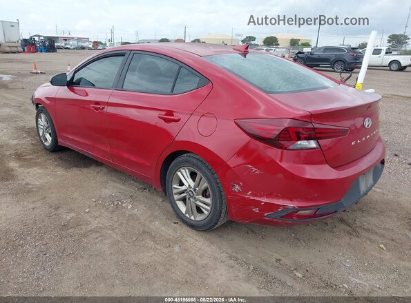 5NPD84LF5KH429125 2019 HYUNDAI ELANTRA Red Հետևի ձախ