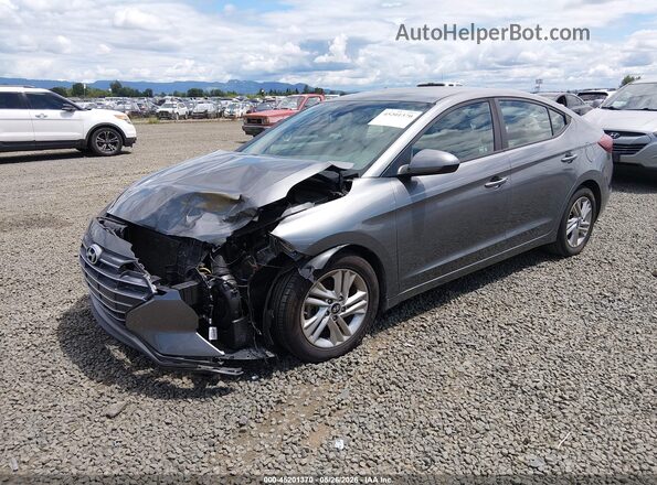 5NPD84LF5KH475490 2019 HYUNDAI ELANTRA Gray Передня ліва чверть