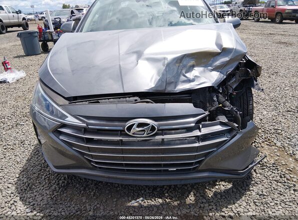 5NPD84LF5KH475490 2019 HYUNDAI ELANTRA Gray Вид спереду