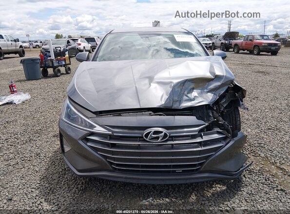 5NPD84LF5KH475490 2019 HYUNDAI ELANTRA Gray Вид щитка приладів