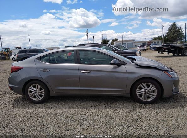 5NPD84LF5KH475490 2019 HYUNDAI ELANTRA Gray Вид задньої частини салону