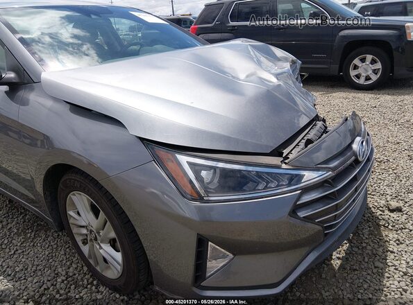 5NPD84LF5KH475490 2019 HYUNDAI ELANTRA Gray 