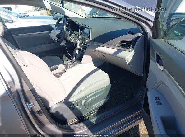 5NPD84LF5LH532921 2020 HYUNDAI ELANTRA Gray Front interior view
