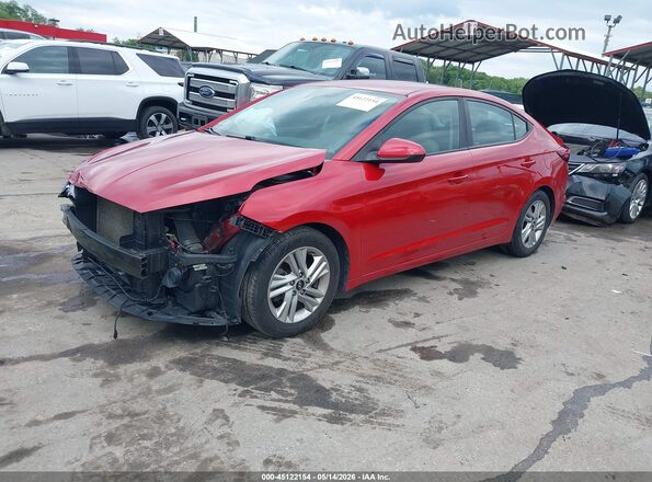 5NPD84LF5LH539626 2020 HYUNDAI ELANTRA Красный Передняя левая четверть